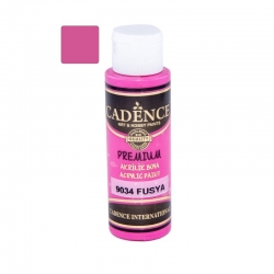 CADENCE Premium 9034  Farba akrylowa półmatowa 70ml / FUKSJA