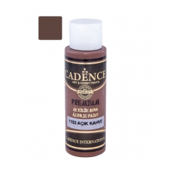 CADENCE Premium 1153 Farba akrylowa półmatowa 70ml JASNY BRĄZ / LIGHT BROWN