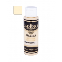 CADENCE Premium 0650 Farba akrylowa  półmatowa 70ml KOŚĆ SŁONIOWA / FILDISI IVORY