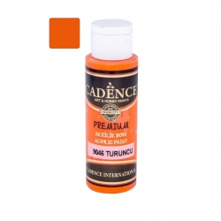 CADENCE Farba akrylowa półmatowa Premium 70ml pomarńczowy 9046