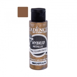 Farba hybrydowa metalik 70 ml, ciemne złoto / 813