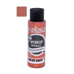 Farba hybrydowa metaliczna  70ml   miedź 805  METALIK miedziana , do złoceń