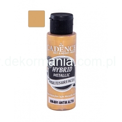 CADENCE Farba hybrydowa metaliczna 70ml,  antyczne złoto  801 METALIK ,do złoceń