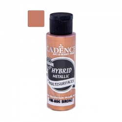 Farba hybrydowa metaliczna 70ml  brąz   806 METALIK