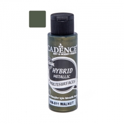 Farba hybrydowa metaliczna 70ml, orzechowa zieleń 811 METALIK