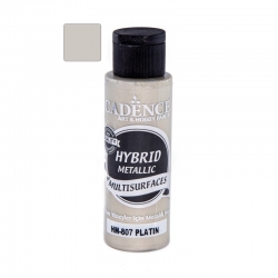 CADENCE Farba hybrydowa metaliczna 70ml platyna 807 METALIK / PLATIN