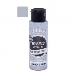Farba hybrydowa metaliczna 70ml srebro 804  METALIK
