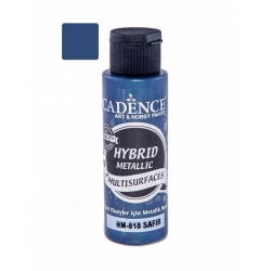 Farba hybrydowa metalik 70ml  szafirowy 818 METALIK
