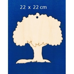 SKLEJKA #3mm Drzewo 22cm, drzewko 22x22cm Z OTWOREM , zawieszka / mech ozdoba / 0725