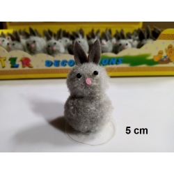 Króliczek wielkanocny 5cm / Królik 5cm szary  / Cena za 1 króliczka , zajączek