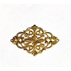 Dekor ,element metalowy  D73/D10    6,2x4cm /  grubość 1mm / ozdoba