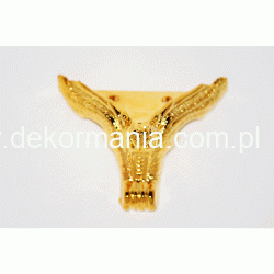 Nóżka metalowa złota  C010 / 3,2x3,2x2,5cm