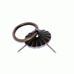 Uchwyt , zawieszka metalowa  c.mosiądz  fi-1cm , np; zawieszka do bombek , jajek styropianowych ( C183M )  zawieszka do baniek