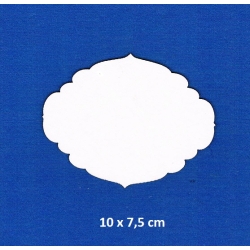 BEERMATA #1,5mm Tabliczka 10x7,5cm  scrap, birmata, tabliczka chmurka / 0666