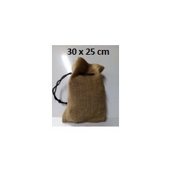 Worek jutowy 30x25cm ze sznurkiem NATURALNY , juta , worek prezentowy / 7354
