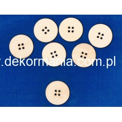 SKLEJKA #3mm Guzik  5cm / Cena 1szt ( nr.8 węższy  rozstaw otworów ) , krawieckie, szycie
