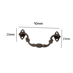 Uchwyt metalowy 9x3,7cm  wężyk/gwiazdka    ( C221 )