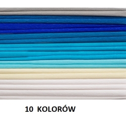 BIBUŁA MARSZCZONA 25x200cm  A"10szt MIX NIEBIESKI /10szt / HAPPY COLOR / HA 3640 2521-MIX3