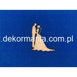 Para młoda (długa suknia) 10x8,5 cm
