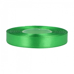 1mb / Wstążka satynowa 12mm ZIELONA