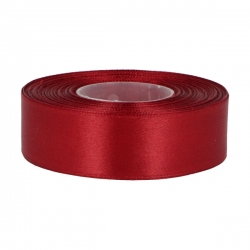 1mb / Wstążka satynowa szer: 25mm  BORDO