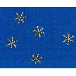 Śnieżynka  3x3cm  aplikacja mieniąca , ZŁOTA   kmpl 5szt