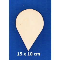 SKLEJKA #3mm Kropla 15x10cm / kropla prosta  / 2205