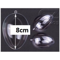 Jajko 8cm składane akrylowe , plexi  8cm , cena 1szt / jajko akrylowe