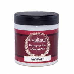 CADENCE Klej decoupage Plus 250ml MATOWY, klej matowy, zawiera lakier  / klej z lakierem 250ml