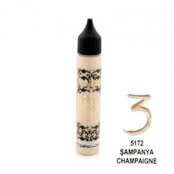 CADENCE Konturówka metaliczna Dora 3D 25ml  / 5172 SZAMPAŃSKI