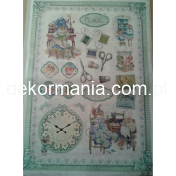 CALAMBOUR papier ryżowy duży  35x50 cm Italia  ŚWIAT MYSZKI  (501-687)  -DGR196- szycie, akcesoria krawieckie