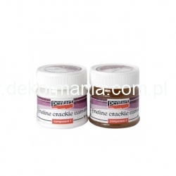 PENTART  CRACKLE DELIKATNE 50ml   2-SKŁADNIKOWE,  spękania dwuskładnikowe ,spękań Cracle Fineline