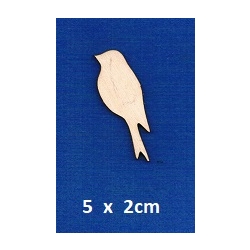 SKLEJKA #3mm Ptaszek 5x2cm / nr III / 0045