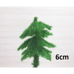 MINI CHOINKA 6cm DO DEKORACJI - GĘSTA  CHOINKA ZIELONA TWORZYWO / 389383