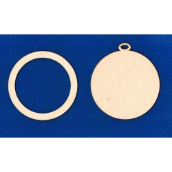 SKLEJKA #3mm Bombka 14cm  3D, koło, zawieszka z obręczą, ramką, obwódką na obrazek, kółko, bańka 14
