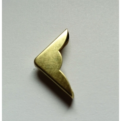 Narożnik 2,3x2,3cm metalowy  2,3x2,3 cm  grubość  4mm ,album, okładka ,  akces.introligatorskie / M1132  narożnik złoty