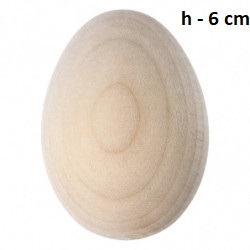 Jajko drewniane 6cm , jajko 6cm drewniane toczone