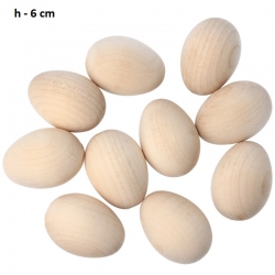Jajko drewniane 6cm , jajko 6cm drewniane toczone