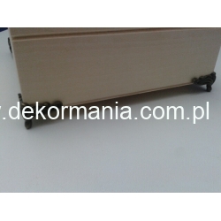 Nóżka metalowa   2,6x2,6x1,8cm   , cena 1szt  ( C002 )