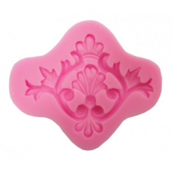 PENTART FOREMKA SILIKON ORNAMENT Z KORONĄ 9,5x8cm