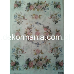 CALAMBOUR  papier ryżowy  duży   45x31 cm ,  Italia GIRLANDY   (520-717)  -PAU02-