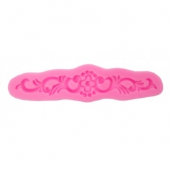 PENTART FOREMKA SILIKON ORNAMENT Z KWIATKIEM 14x3,5cm