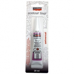 PENTART  KONTURÓWKA ,RELIEF 20 ml MALINA