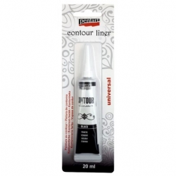 PENTART - KONTURÓWKA , RELIEF 20 ml CZARNY , czarna
