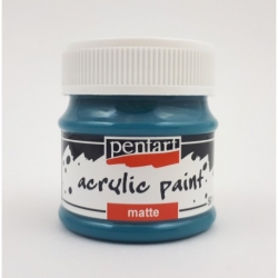 PENTART Farba akrylowa matowa 50ml  - niebieski turkus / 2997