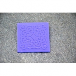 PENTART FOREMKA SILIKONOWA ROZETA NA KWADRACIE 6,5x6,5cm / mozaika kafelki