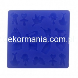 FOREMKA SILIKONOWA ŚWIAT MALUSZKA 8 x 8cm, głębokie wzory, maluszka