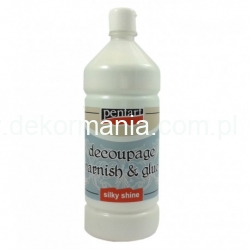 DECOUPAGE VARNISH&GLUE - klej z werniksem (lakierem) do decoupage 1000ml Pentart / klej z lakierem
