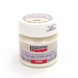 PENTART - Klej z lakierem MATOWY do decoupage, serwetek 50ml , 2w1 , KLEJ I LAKIER