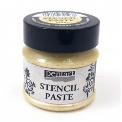 PENTART PASTA DO SZABLONÓW  50ml  METALICZNA  wanilia